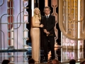 Kate Hudson and Kurt Russell present at the 73rd Annual Golden Globe Awards