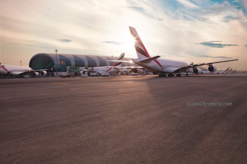 A 380 departure - Emirates - Dubai