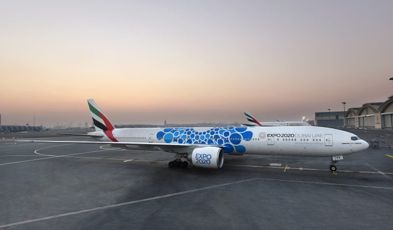 Emirates Unveils Aircraft With New Expo 2020 Dubai Logo